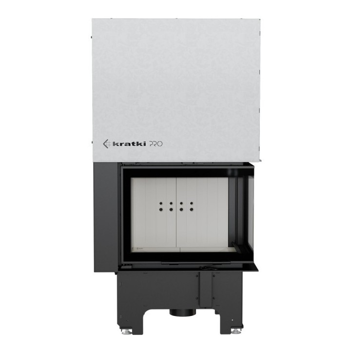 Insert cheminée VN 610/430 vitre à droite ouverture relevable