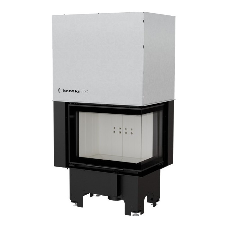 Insert cheminée VN 610/430 vitre à droite ouverture relevable