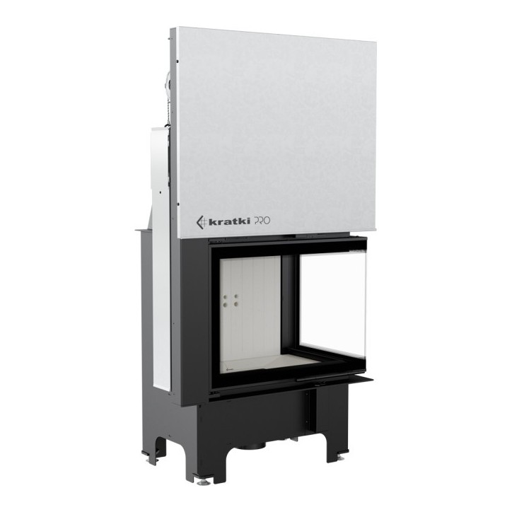 Insert cheminée VN 700/480 vitre à droite ouverture relevable