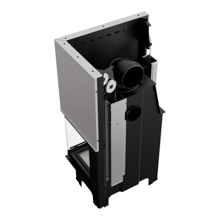 Insert cheminée VN 700/480 vitre à droite ouverture relevable