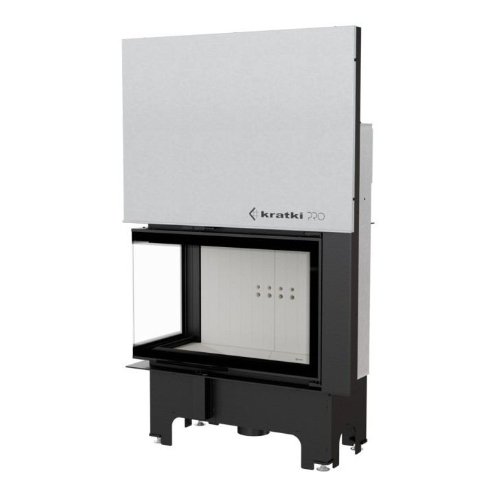 Insert cheminée VN 810/410 BS vitre à gauche ouverture relevable