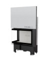 Insert cheminée VN 810/410 BS vitre à gauche ouverture relevable