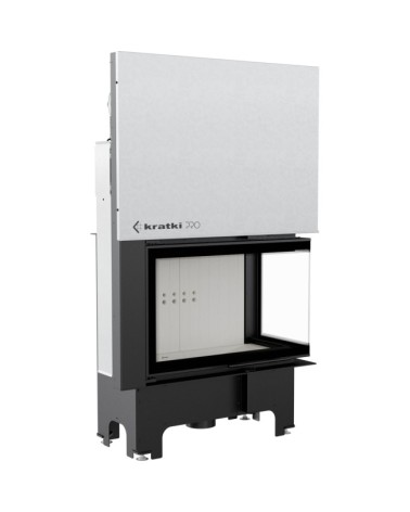 Insert cheminée VN 810/410 vitre à droite ouverture relevable