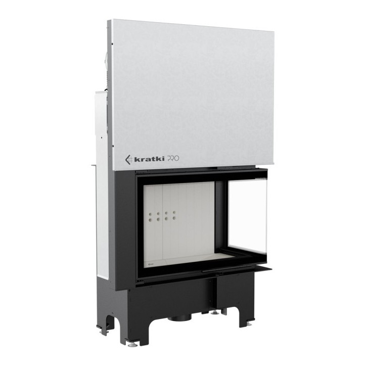 Insert cheminée VN 810/410 vitre à droite ouverture relevable