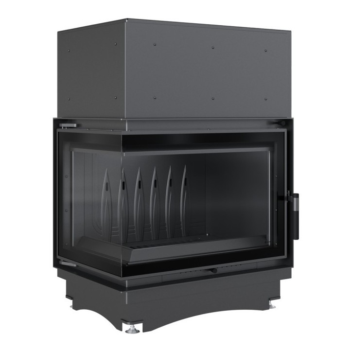 Insert cheminée ZUZIA 12 BS DECO vitre à gauche