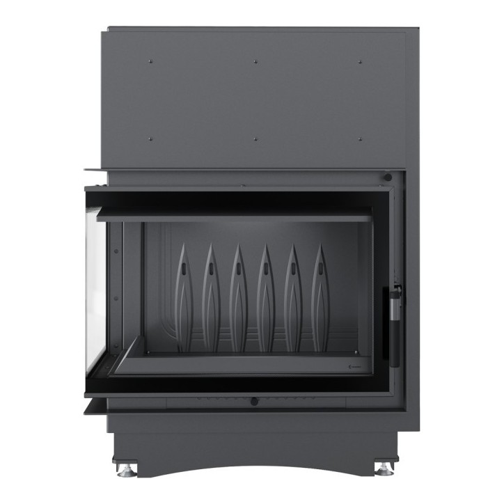 Insert cheminée ZUZIA 12 BS DECO vitre à gauche