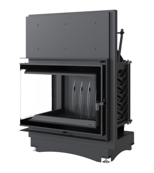 Insert cheminée ZUZIA 12 BS DECO vitre à gauche