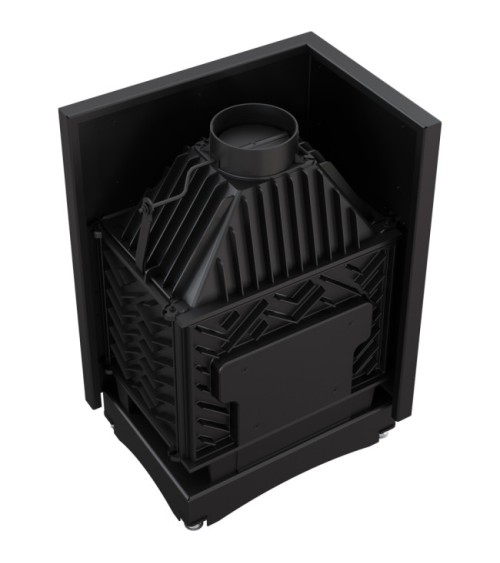 Insert cheminée ZUZIA 12 BS DECO vitre à gauche