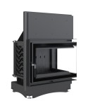 Insert cheminée ZUZIA BS 12 DECO vitre à droite