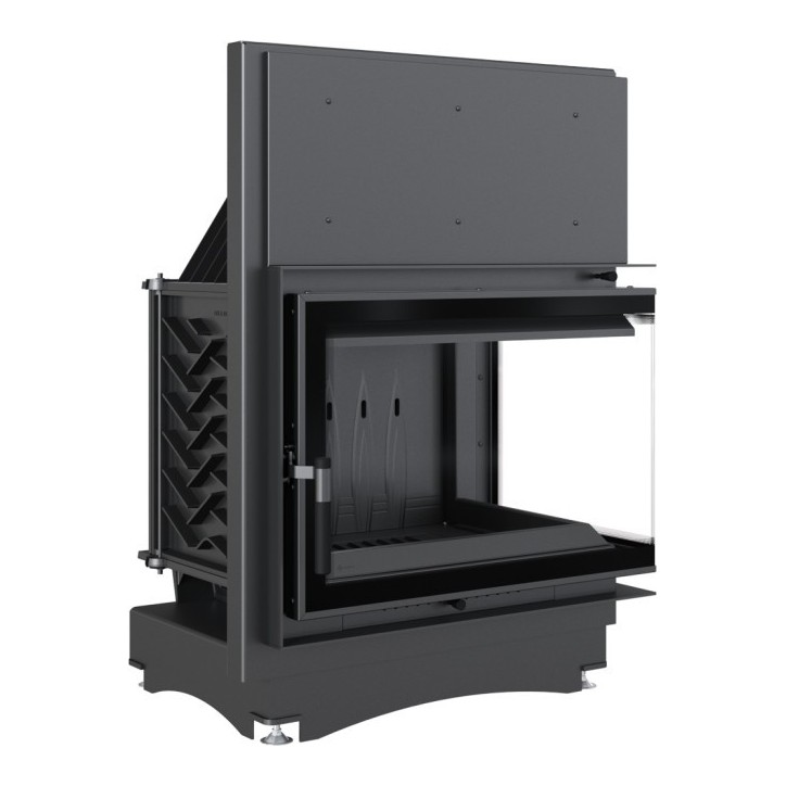 Insert cheminée ZUZIA BS 12 DECO vitre à droite