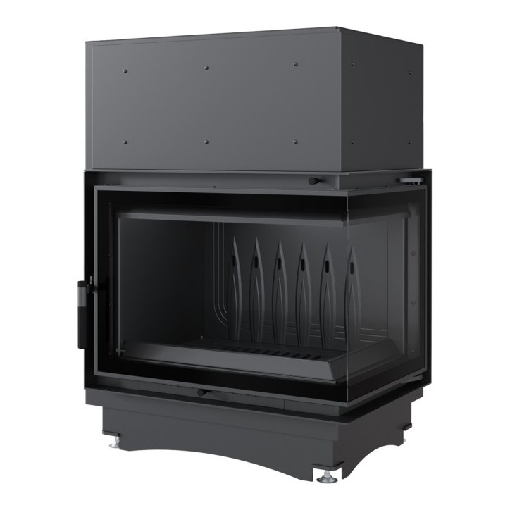 Insert cheminée ZUZIA BS 12 DECO vitre à droite