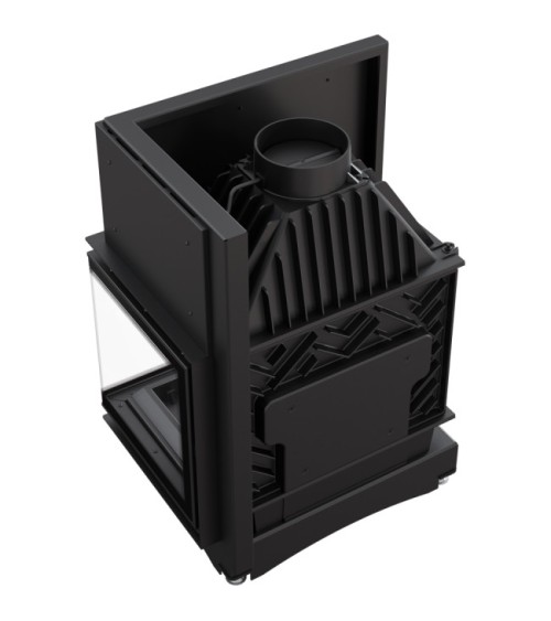 Insert cheminée ZUZIA BS 12 DECO vitre à droite
