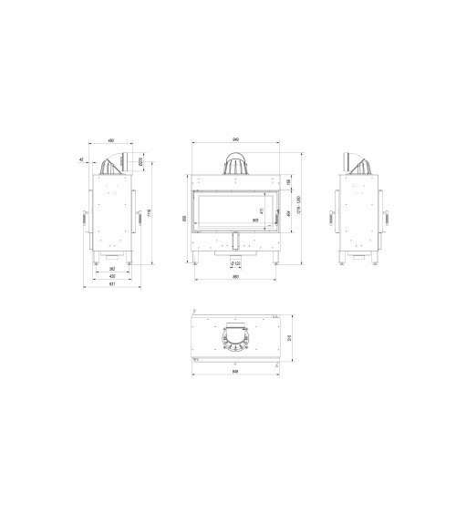 Insert cheminée LUCY 16 TUNNEL