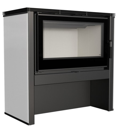 Poêle à bois JUNO 16 kw PANNEAU BLANC