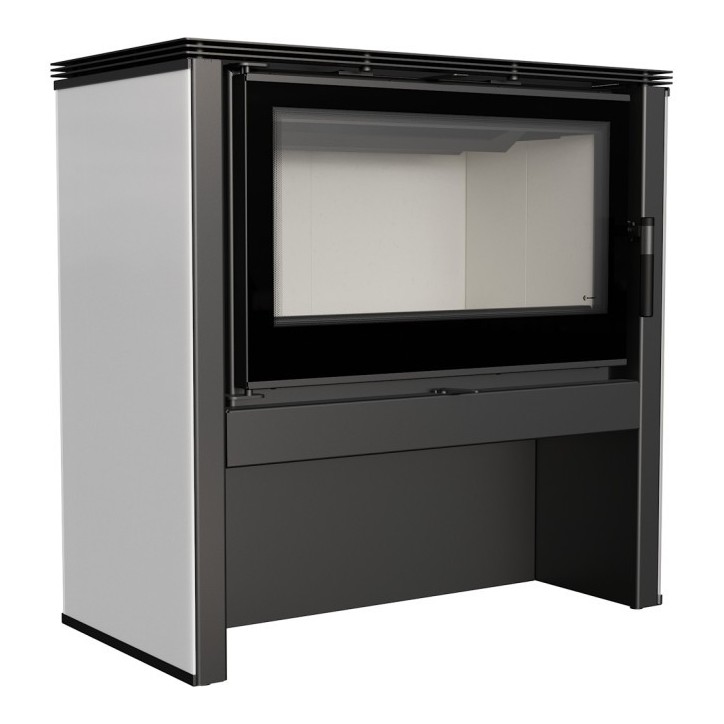 Poêle à bois JUNO 16 kw PANNEAU BLANC