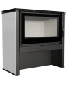 Poêle à bois JUNO 16 kw PANNEAU BLANC