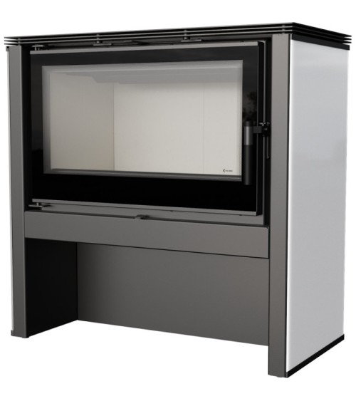 Poêle à bois JUNO 16 kw PANNEAU BLANC