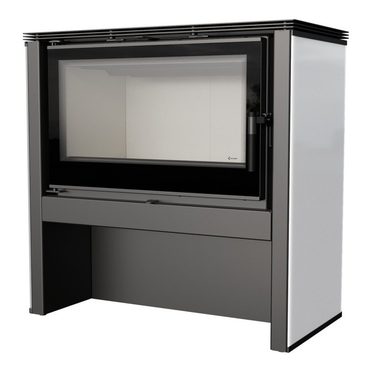 Poêle à bois JUNO 16 kw PANNEAU BLANC