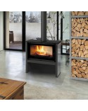Poêle à bois JUNO 16 kw PANNEAU NOIR