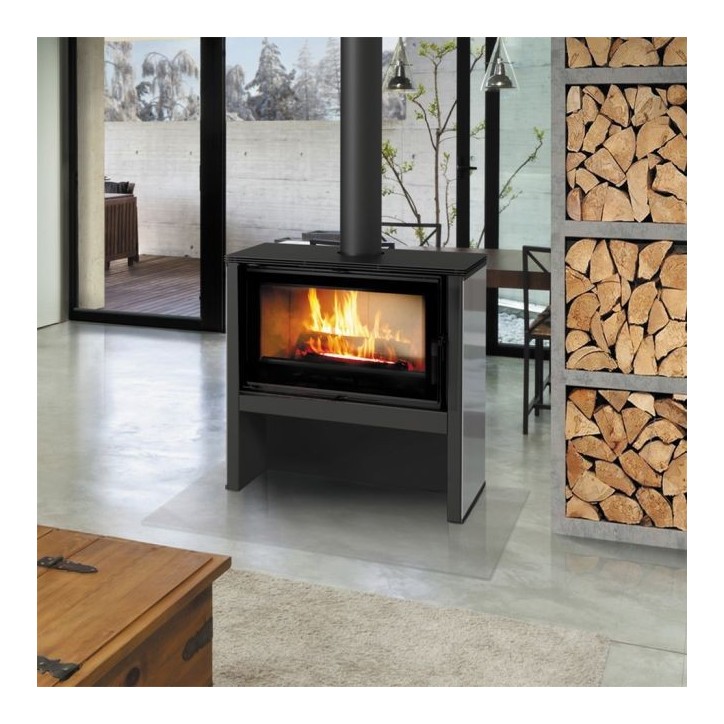 Poêle à bois JUNO 16 kw PANNEAU NOIR