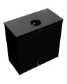 Poêle à bois JUNO 16 kw PANNEAU NOIR