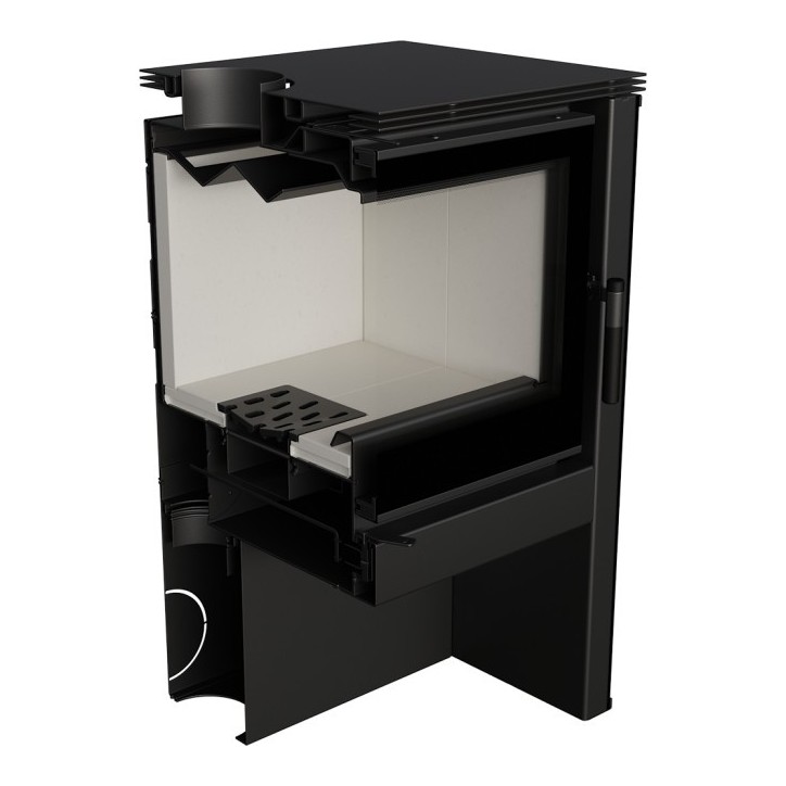 Poêle à bois JUNO 16 kw PANNEAU NOIR