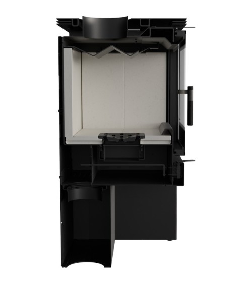 Poêle à bois JUNO 16 kw PANNEAU NOIR