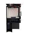 Poêle à bois JUNO 16 kw PANNEAU NOIR
