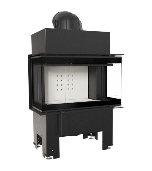 Insert cheminée NBC/BSL/P/680/280 3 côtés vitrés 9 kw + 2 bouches recuperateur