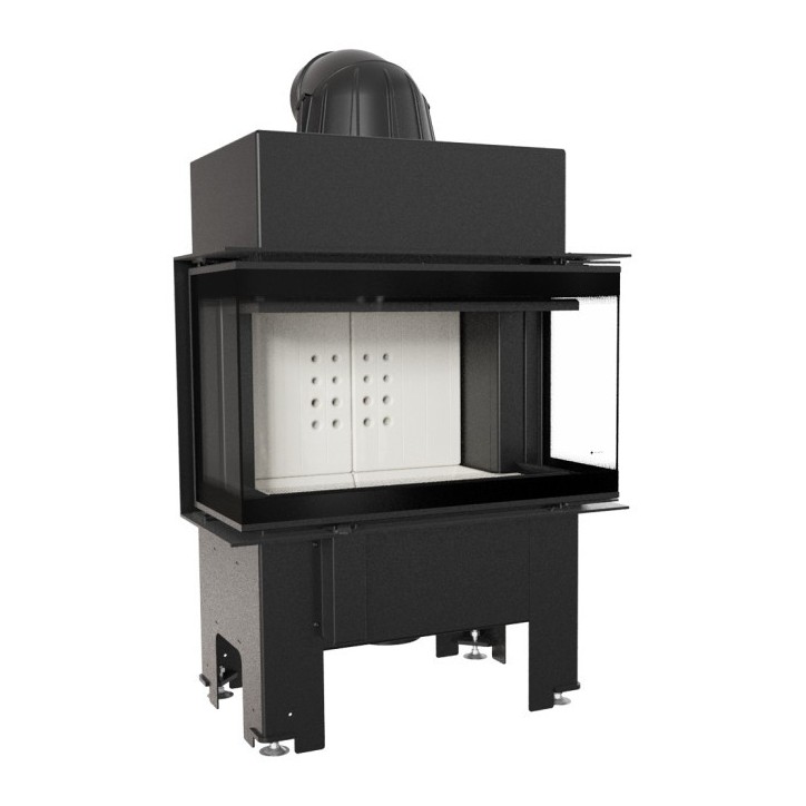 Insert cheminée NBC/BSL/P/680/280 3 côtés vitrés  9 kw + 2 bouches recuperateur