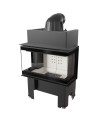 Insert cheminée NBC/BSL/P/680/280 3 côtés vitrés  9 kw + 2 bouches recuperateur
