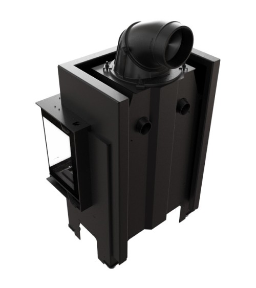 Insert cheminée NBC/BSL/P/680/280 3 côtés vitrés  9 kw + 2 bouches recuperateur