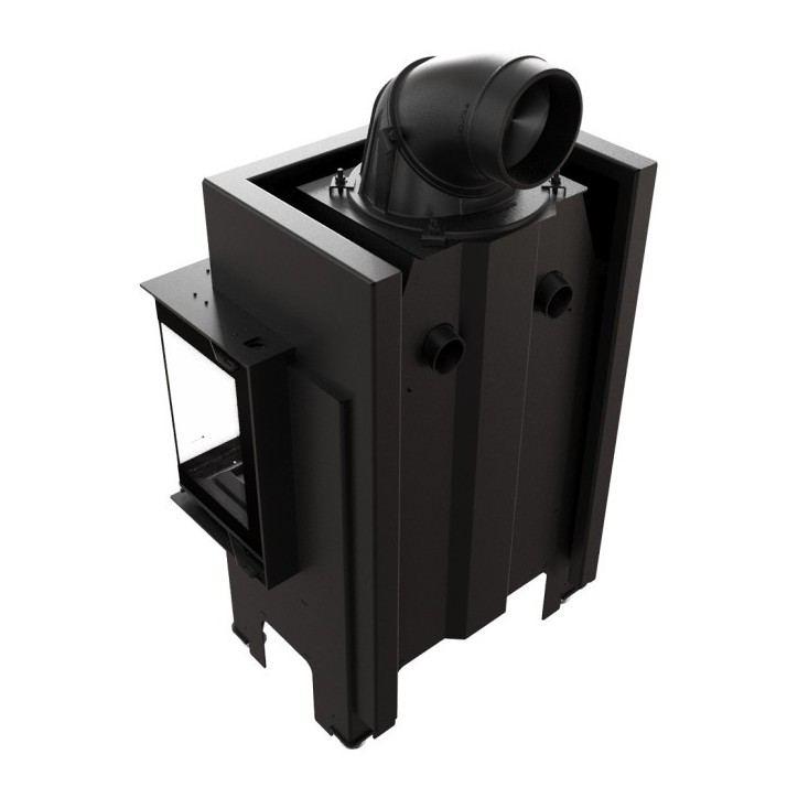 Insert cheminée NBC/BSL/P/680/280 3 côtés vitrés  9 kw + 2 bouches recuperateur