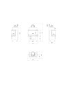 Insert cheminée NBC/BSL/P/680/280 3 côtés vitrés  9 kw + 2 bouches recuperateur