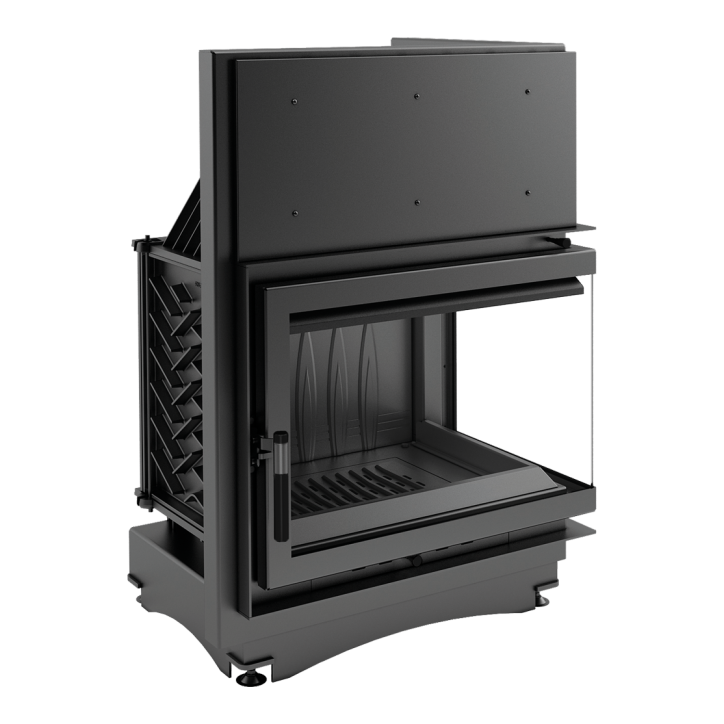 cheminée ZUZIA  BS vitre à droite 15 kw