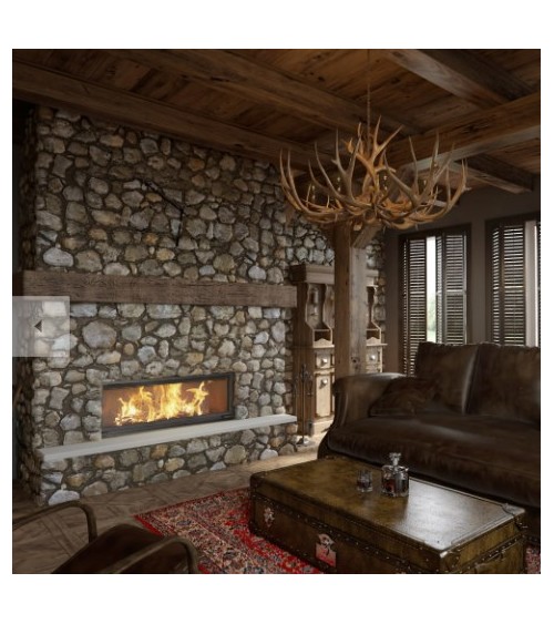 INSERT CHEMINÉE À BOIS MB 120 ouverture relevable