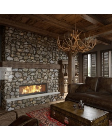 INSERT CHEMINÉE À BOIS MB 120 ouverture relevable