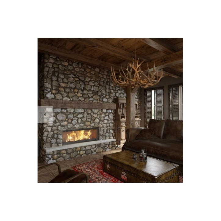 INSERT CHEMINÉE À BOIS MB 120 ouverture relevable