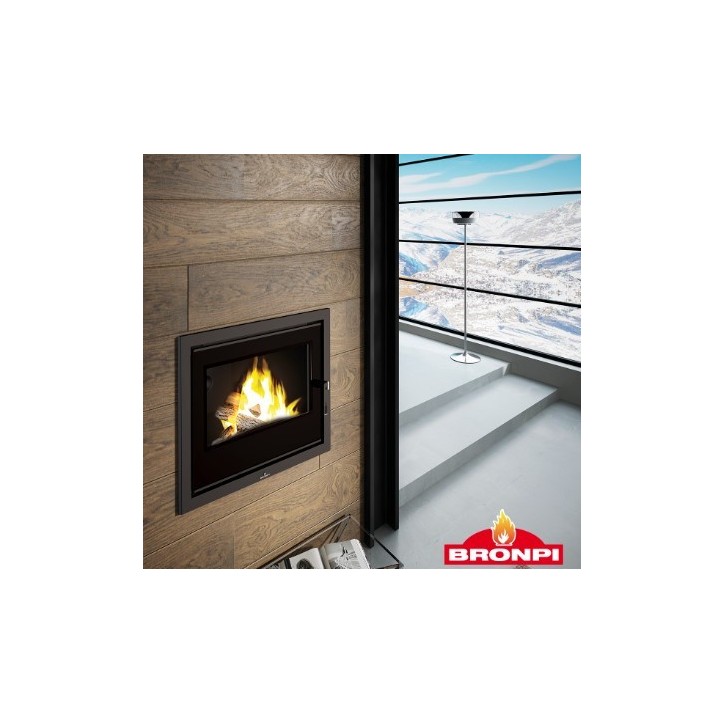 Insert à bois HYDRO-BRONPI-80-E-Vision 27/22 kw