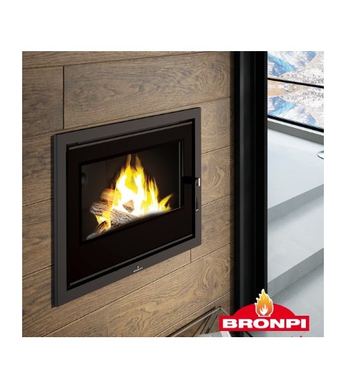 Insert à bois HYDRO-BRONPI-80-E-Vision 27/22 kw