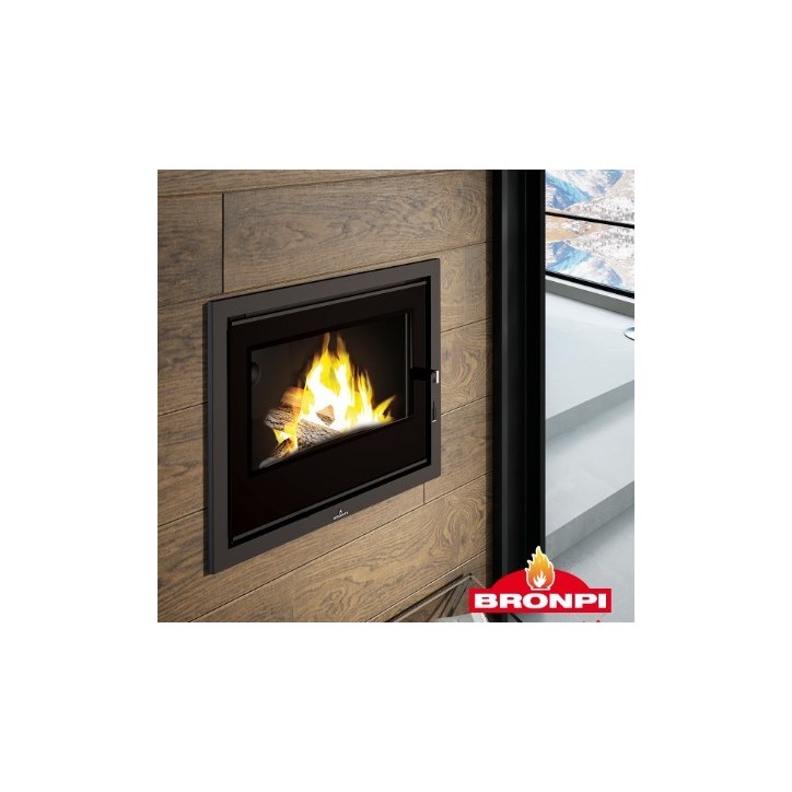 Insert à bois HYDRO-BRONPI-80-E-Vision 27/22 kw