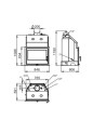 Insert à bois TECNO-HYDROBRONPI VISION -  21/14 kw
