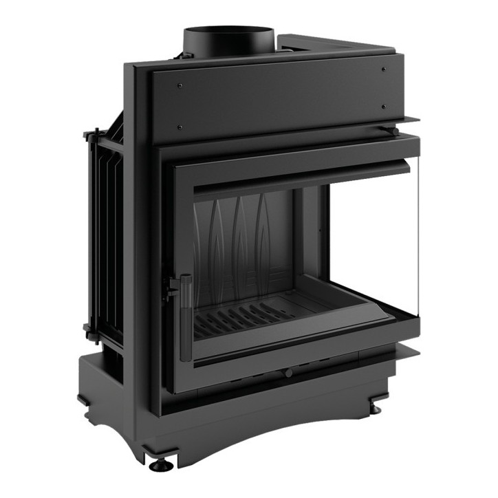 Insert cheminée MAJA 8 BS vitre à droite 180 mm