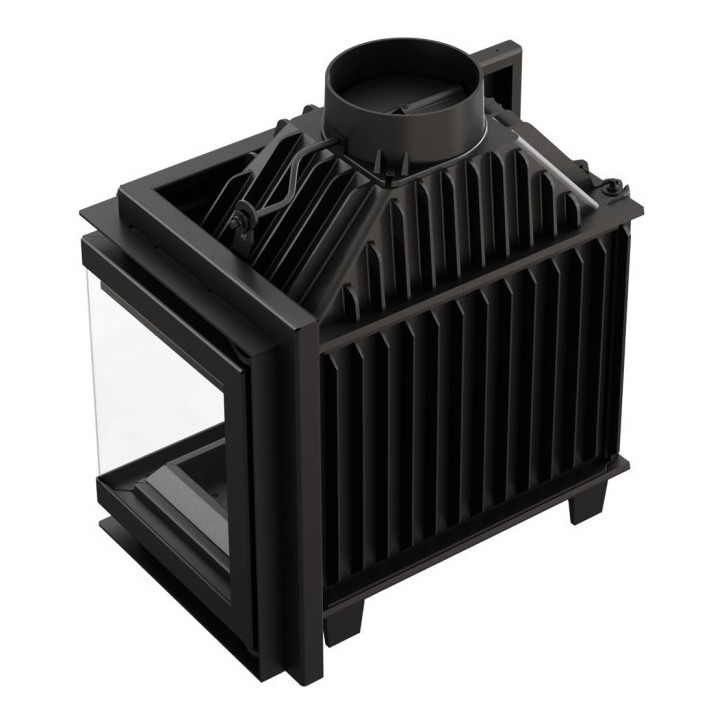 Insert cheminée SMART MS 8 BS 180mm vitre à droite