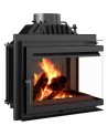 Insert cheminée SMART MS 8 BS 150mm vitre à droite