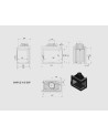 Insert cheminée SMART MS 8 BS 150mm vitre à droite