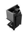 Insert cheminée MBM 10 BLACK BS vitre à droite ouverture relevable + 2 bouches recuperateur