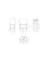 Insert cheminée MBM 10 BLACK BS vitre à droite ouverture relevable + 2 bouches recuperateur