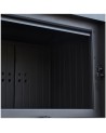 Insert cheminée MBM 10 BLACK BS vitre à droite ouverture relevable + 2 bouches recuperateur