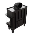 Insert cheminée FLOKI 10Kw vitre à droite